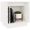 Tables de chevet - Maison Exclusive - Blanc - Bois de pin massif - 40x30x40 cm