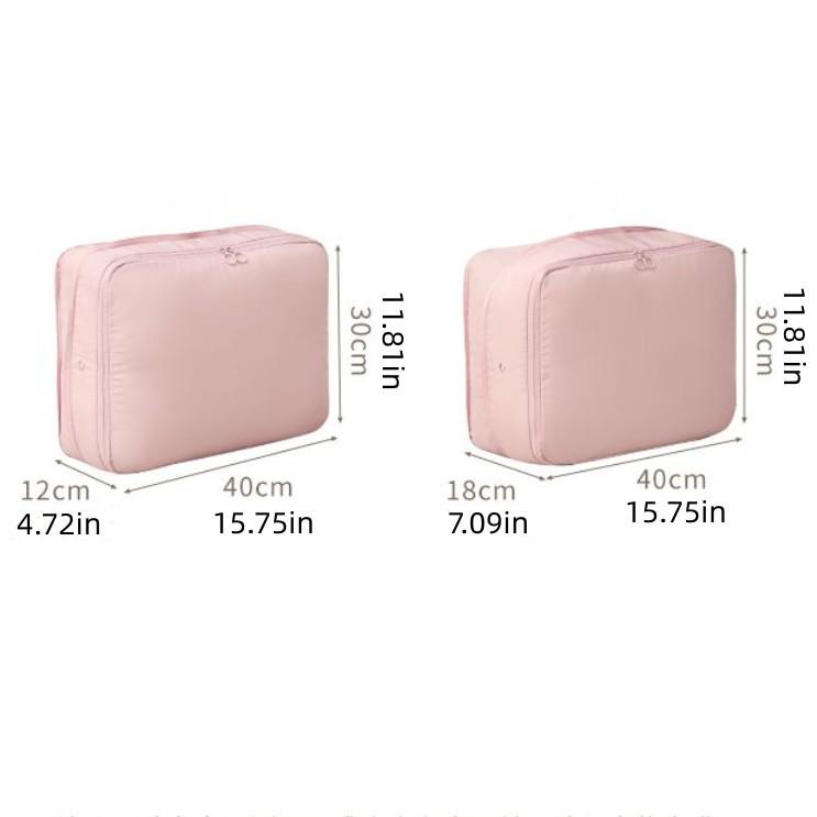 Travel Compression Bag: Breathable Double-Zipper Memory Cloth for Down Jackets and Dorm Use