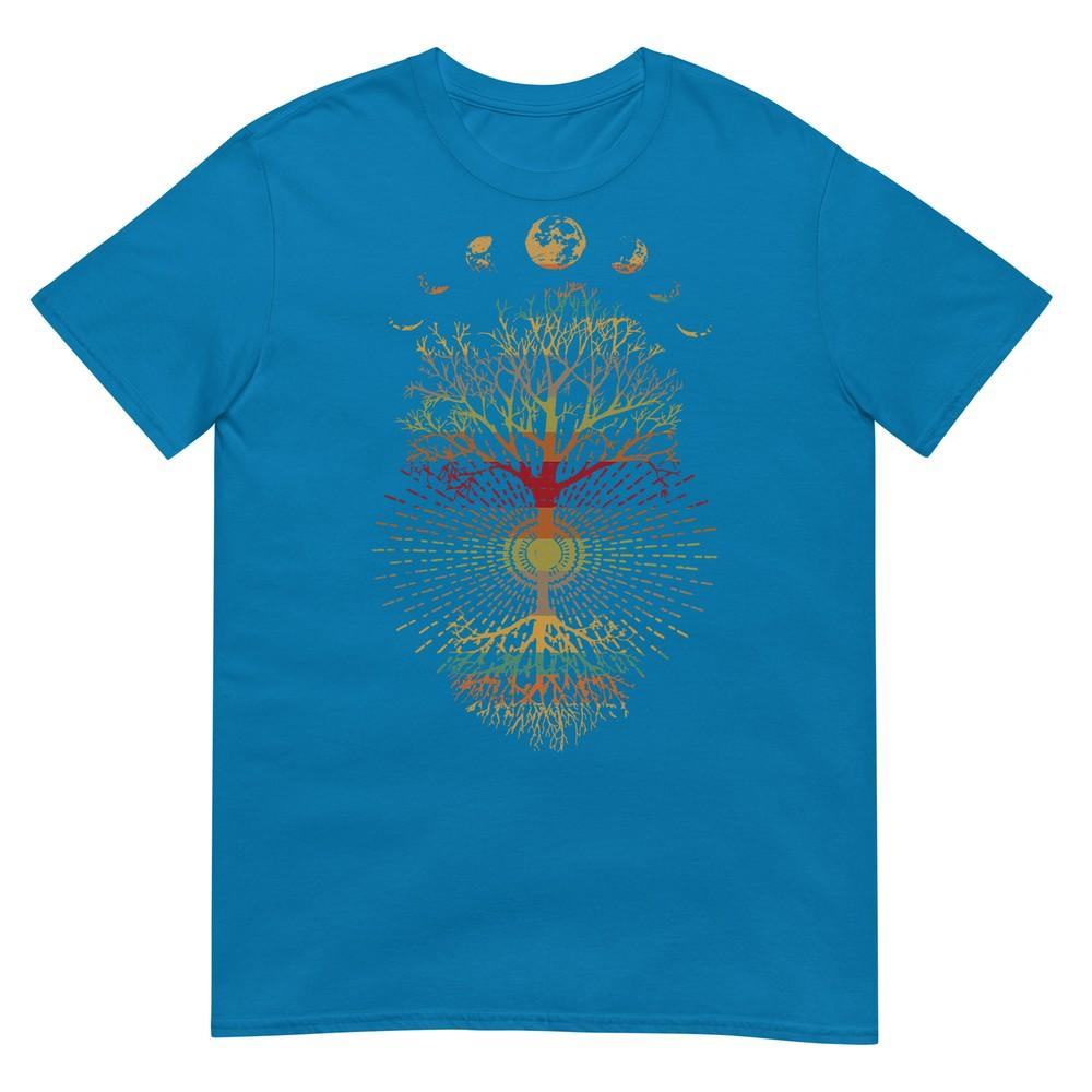 Phases Of The Moon Retro 60s 70s Vibe Tree Of Life TShirt