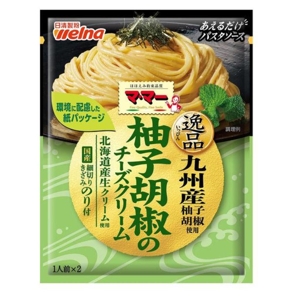 Japan Nissin Werna MaMa Add only Pasta Sauce(Ginger Pepperoncini / Yuzu Pepper Cheese Cream) 2 Servings