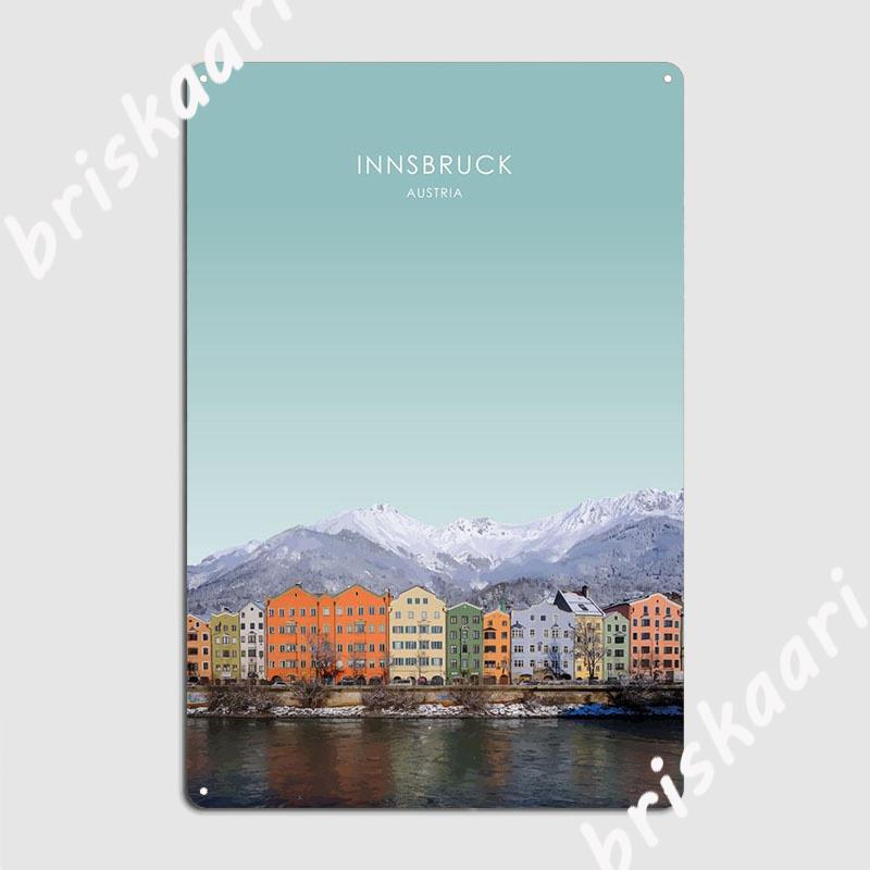 

Инсбрук Австрия Художественное произведение Металлическая табличка Постер Гараж Клуб Таблички Паб Заказная Жестяная табличка Постер 20x30cm