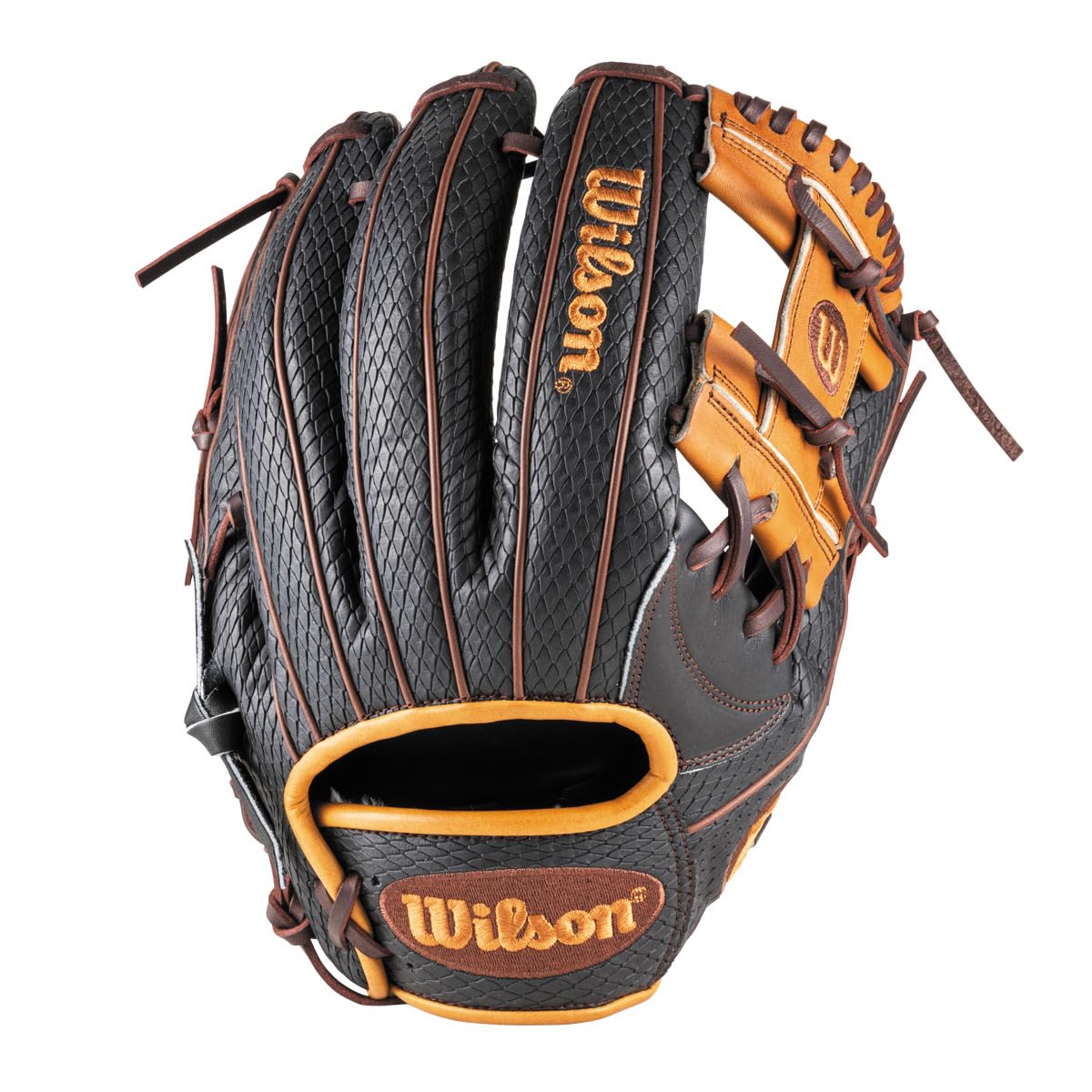 

Wilson Baseball Wannabe Hero Thumb Recommended for Two US Original SSN Glove, DUAL, Infielder s Glove, Pad, Pinkies, Model, WBW102449, Black/Black