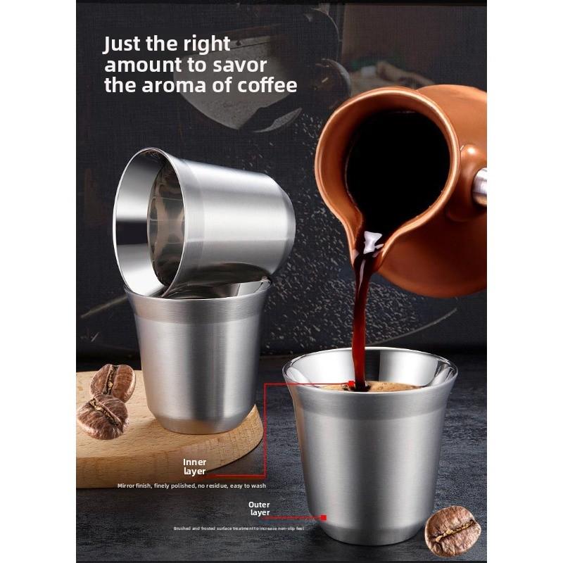Double-layer Stainless Steel 304 Children's Cup for Keeping Hot Beverages Warm - Coffee Cup, Tea Cup, Wine Cup