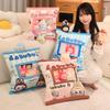 Creative 6pcs Cute Labubu In Bag Plush Toy Soft Stuffed Anime Labubu Plushies Birthday Xmas Gifts Girl Child
