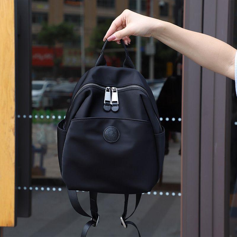 

GE Fanxi Backpack 2024 New Leisure Travel Bag Fashion Commuter Large Capacity All-Match Lightweight Women Backpack Black