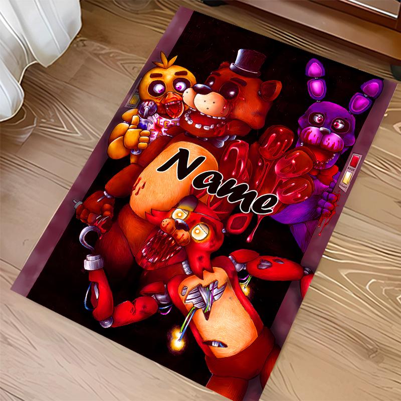 Custom personalization Five Nights at Freddy's Print Area Rug - Soft, Washable Non-Slip Indoor Mat,Living Room,Home&Office Decorative Rug