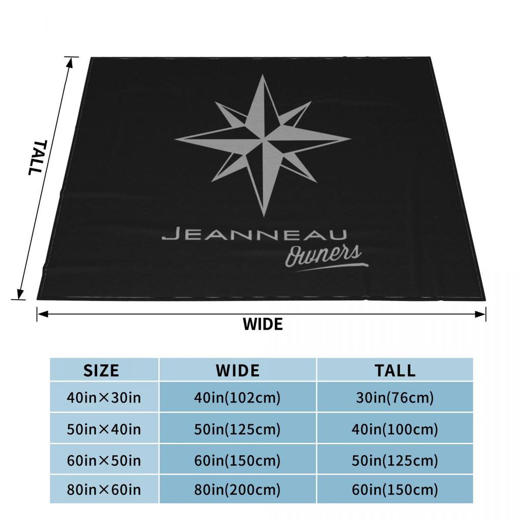 Jeanneau Yachts Blanket Soft Warm Flannel Throw Blanket Bedding for Bed Living room Picnic Travel Home Couch
