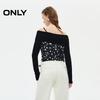 ONLY Women's One-Shoulder Knit Patchwork Crop Top