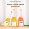 Elegant Vertical Stripe Glass Bottles for Wine & Juice