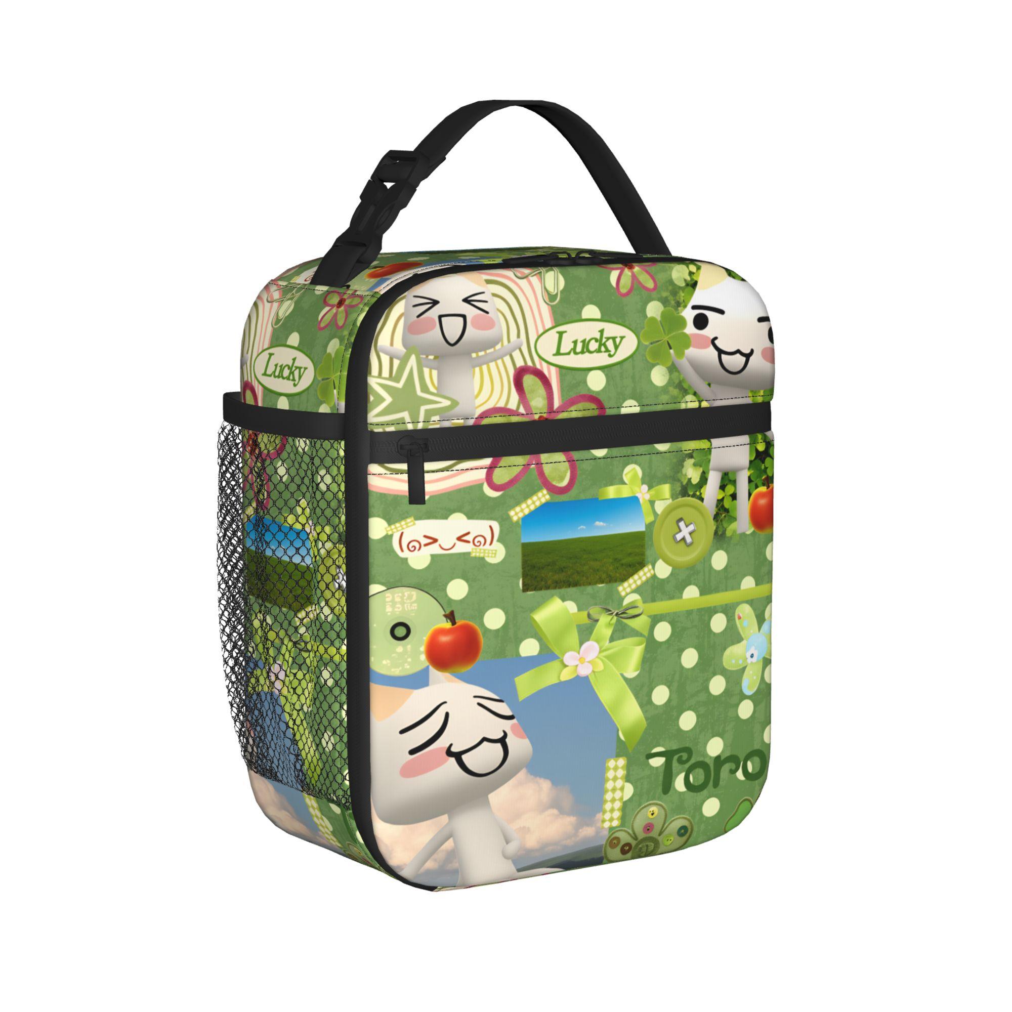 Toro Inoue Cat Lunch Bag For Child Graphic Lunch Box Casual Picnic Cooler Bag Convenient Oxford Tote Food Bags One Size