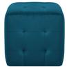 Tables de chevet - Maison Exclusive - 2 pcs - Tissu velours - Bleu - 30x30x30 cm