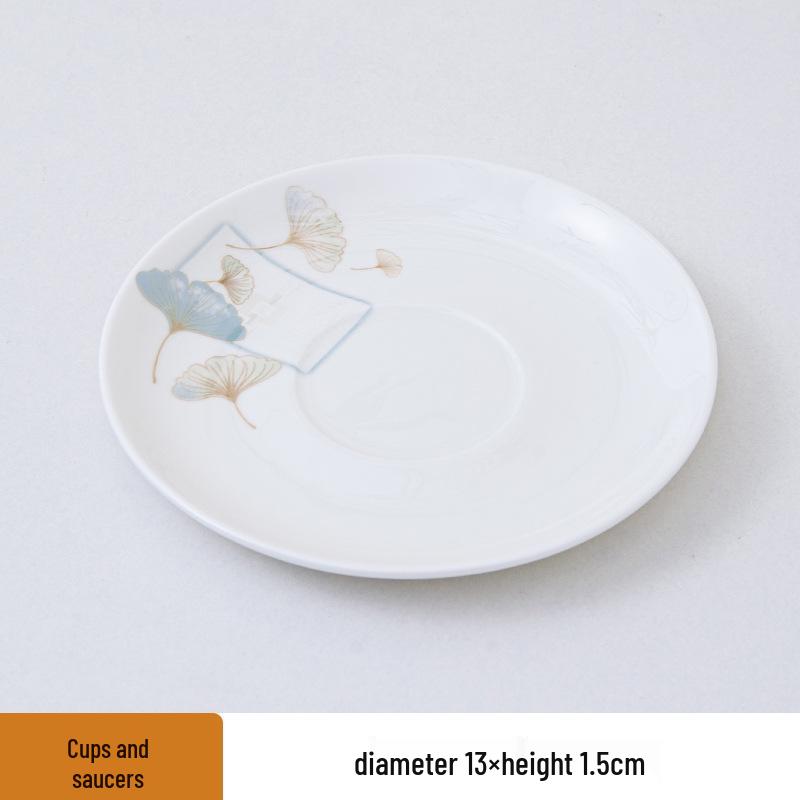 Deluxe Bone China Tableware Set - Three or Four Pieces with Plate, Wing Bowl, and Spoon - Customizable Logo for Hotels, Restaurants, and Clubs.