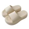 Outdoor Casual Height-increasing Soft Thick-soled One-shoulder Shoes, Women's Beach Flat Sandals