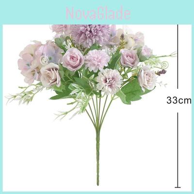 Dendranthema Morifolium Rose Wedding Decor Artificial Rose Bouquet For Photography And Home Celebration