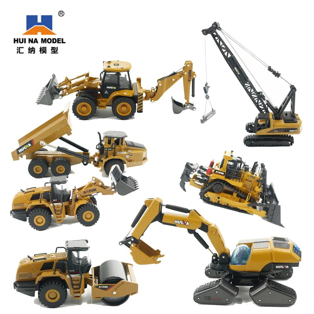 High-Quality Huina High-Quality 1:50 High-Quality Static High-Quality Mixer High-Quality Dump High-Quality Truck High-Quality Loader High-Quality
