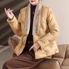 Elegante Winter-Daunenjacke im nationalen Stil 2025 für Frauen mittleren Alters