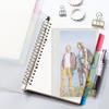 Binder Pocket Sleeves 10 Pieces 6-Ring Planner Refill Pages for Card Refillable Protectors for Pictures Postcards Journal
