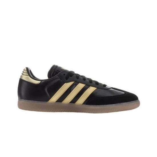 Adidas Originals Samba Messi Indoor Football Shoes Black Gold Sneakers IH8159
