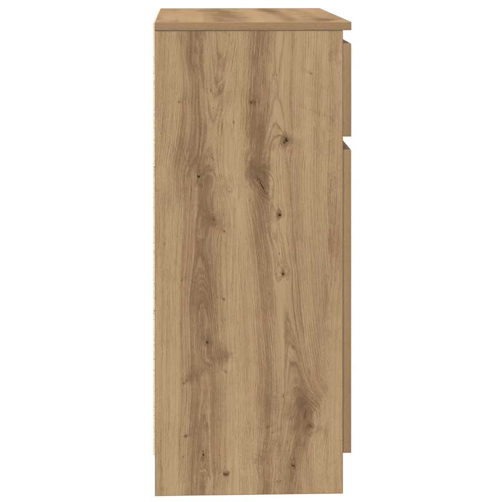 Sideboard with Drawer Artisan Oak Finish 71 x 35 x 84 cm Particleboard