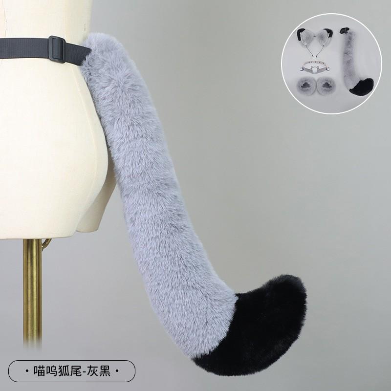 Bandeau Oreilles de Chat Lolita Peluche Fait Main Pince à Cheveux Renard Accessoire Animal Kawaii Femmes Filles