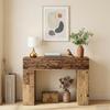 Coffee Table Reclaimed Wood Look 102 x 35 x 75 cm Engineered Wood