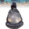 Grim Reaper Figurine with Light Up Ball Gothic Grim Reaper Crystal Ball Statue Grim Reaper Statue with Flying Bats Crystal Ball