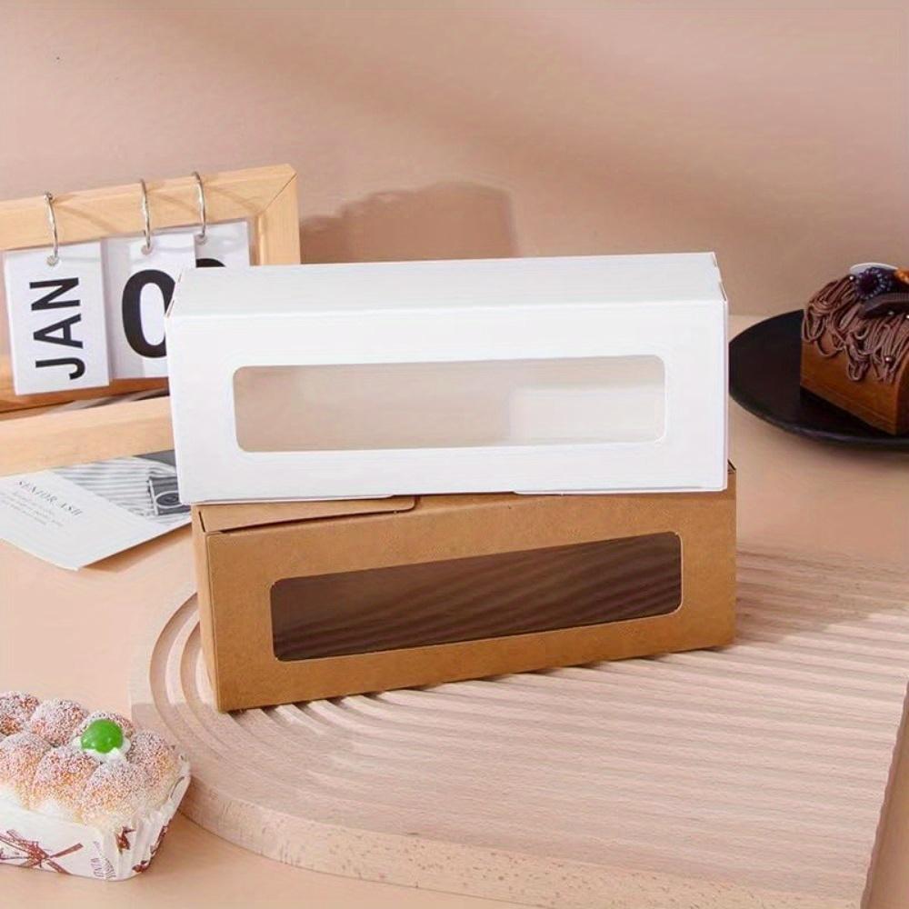 20pcs Gift Boxes with Clear Window Rectangle Paper Treat Boxes Flip-Top Gift Package Box for Festive Occasions Like Anniversaries Parties