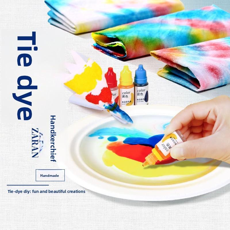 Science Craft Diy Tiedye Handkerchiefs For Kids Educational Toy Set