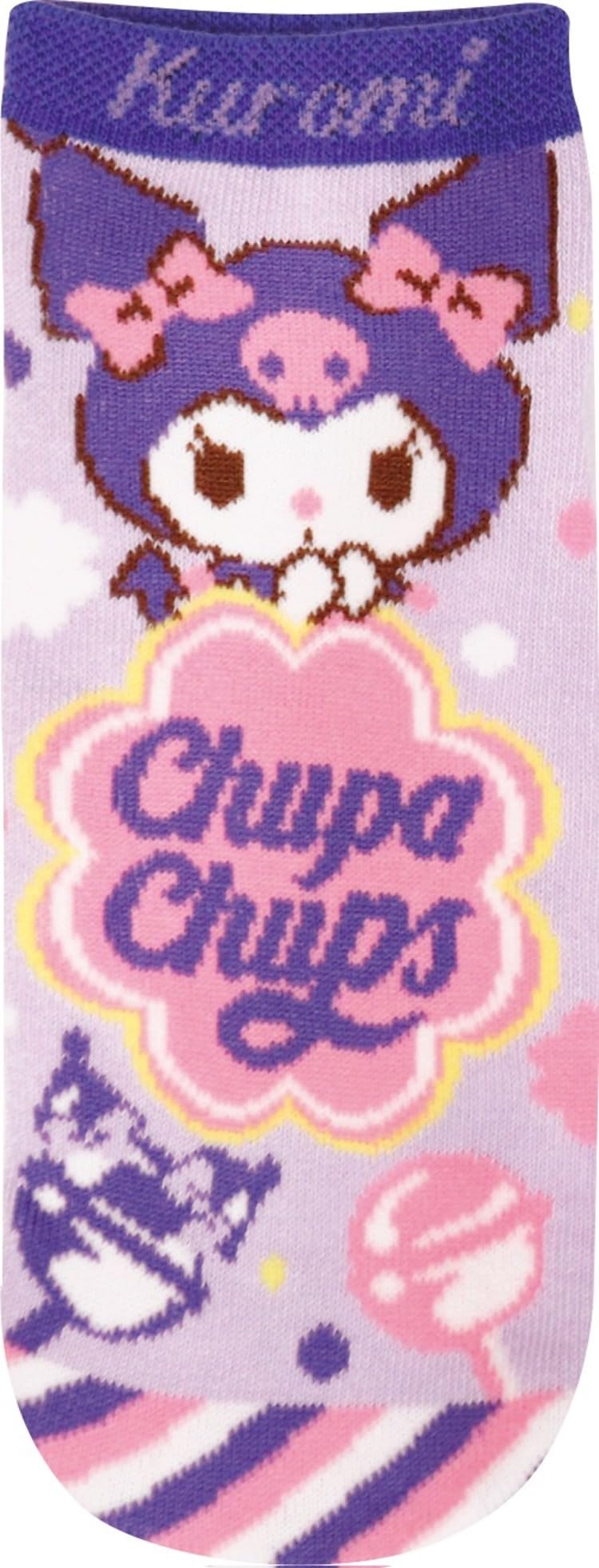 

Планирование Sanrio Chupa Chups x Персонажи Sanrio Взрослые размеры JGS0728 Носки J s, Kuromi, 22-24см,