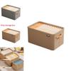 Modern Minimalist Fabric Storage Bin With Foldable Design For Clothing And Toy Organization
