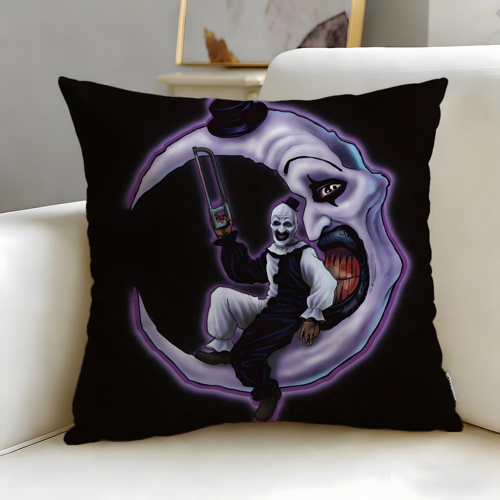 classic movie Terrifier Cushion Cover Soft  EasyWash Pillow Case  Versatile for Couch Bed Travel and Office