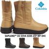 Columbia Sapland Three Diva Snow Side Size Women's Boots, Zip, Waterproof, Omni-Heat Infinity, YL8933-010, Black/010, 24.0cm