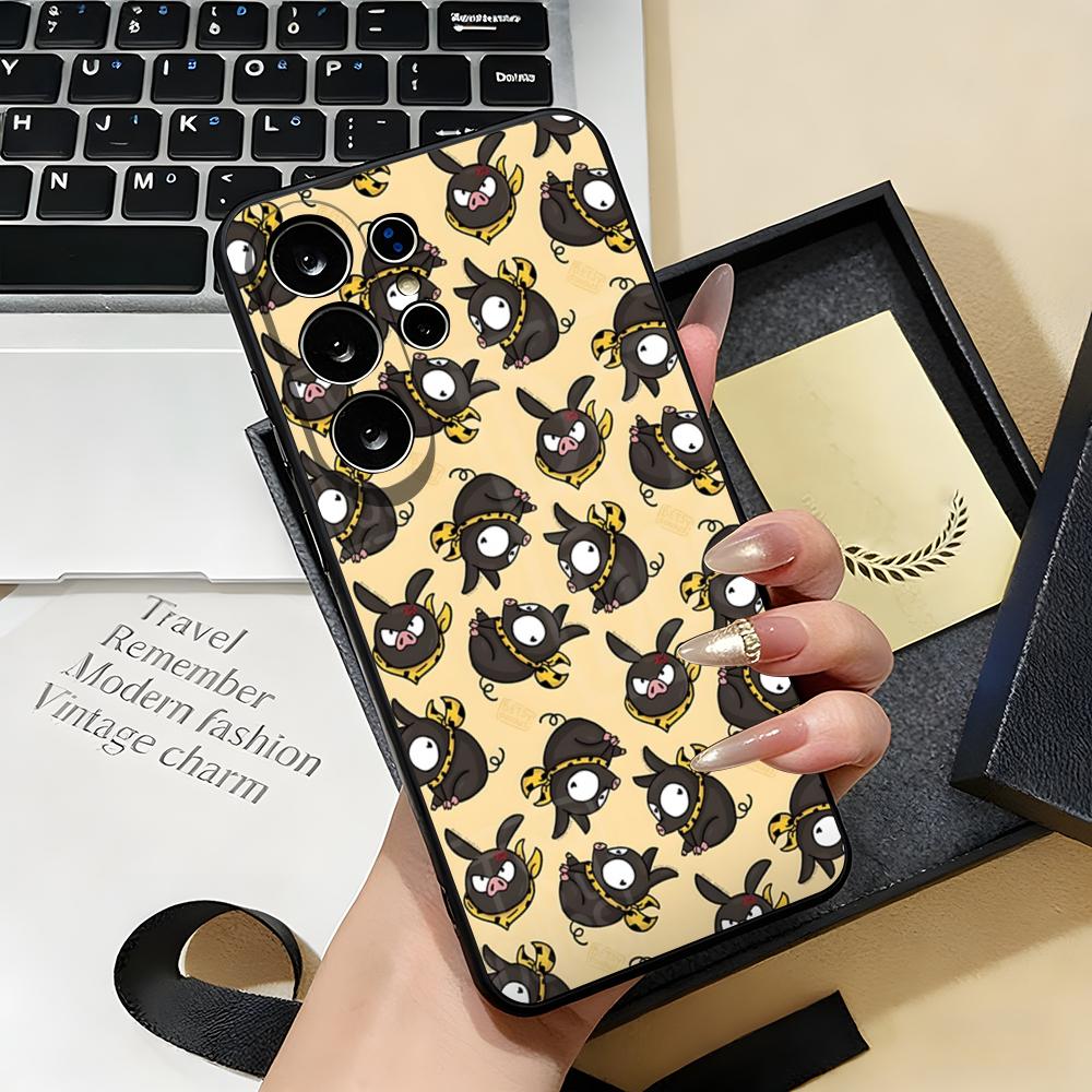 

Ranma P Chan Ryogas Pig Phone Case For Samsung S26 S25 S24 FE S23 S22 S21 Plus S20 Ultra Note20Ultra Black Soft Shell Galaxy S24 FE