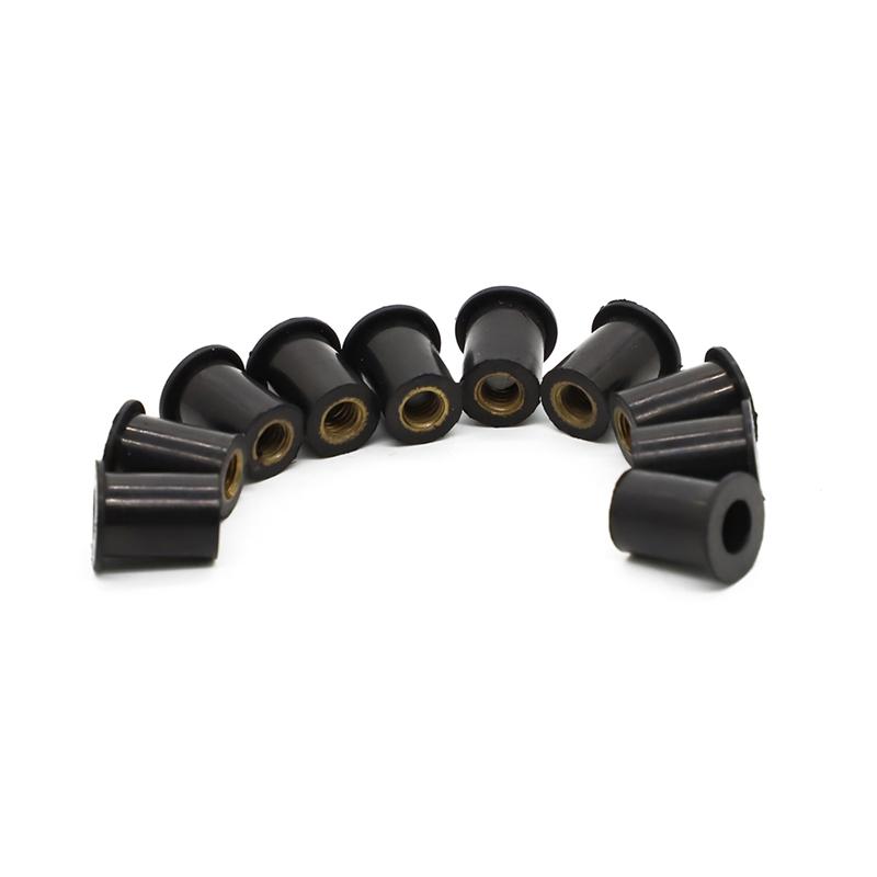 Motorcycle M5 Metric Rubber Well Nuts Windscreen Fairing Cowl Screws Bolts Accessories For Honda Kawasaki Yamaha BMW Ducati