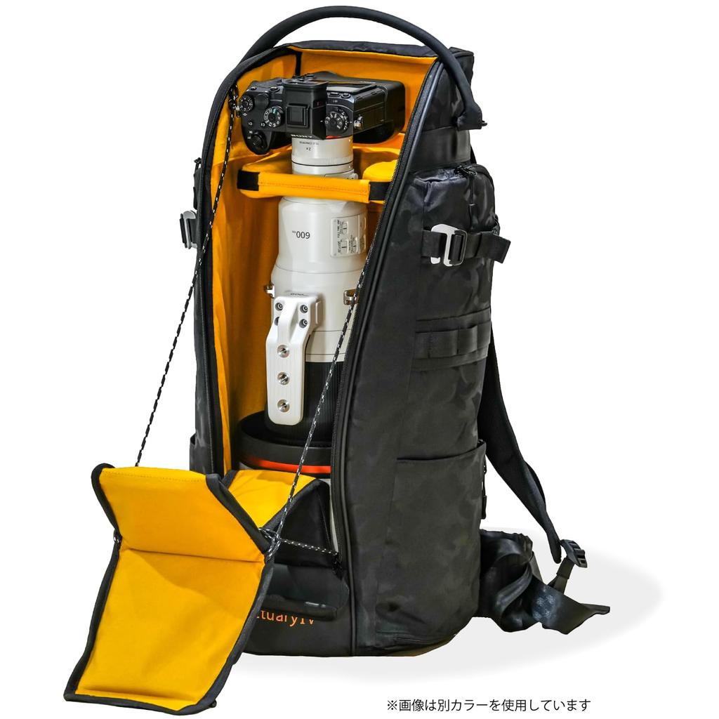 Camera backpack aosta Sanctuary IV RK650 Compatible with 600mmF4 class super telephoto lens [Kenko] Multi-camouflage