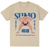 Japanese Style Sumo Wrestling Graphic T Shirt Men Women Fashion 90s Vintage T-shirts Oversized Cotton Casual T-shirt Streetwear