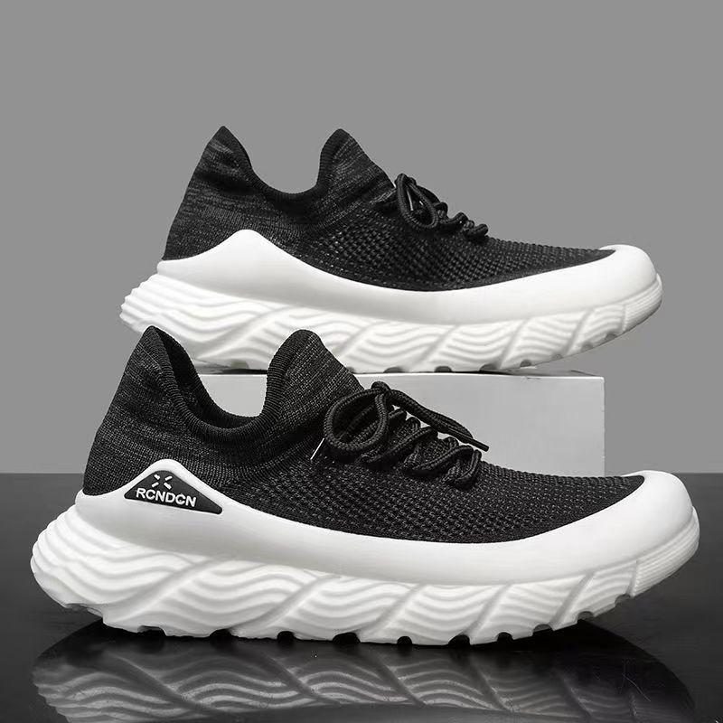 Breathable Mesh Men Shoes Fashion Platform Sneakers Male Thick Sole Casual Walking Shoes Outdoor Sports Running Sneaker 2024 New