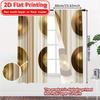 2D Flat Printing  2pcs Geometric Harmony(1) Modern Print Curtains Fabric Curtains Decorations Use for Room   Kitchen   Study