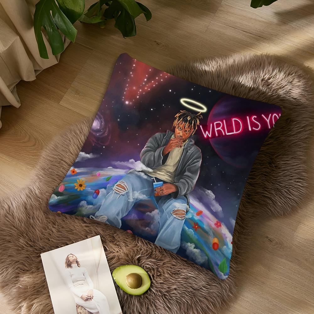 

Rapper J-Juice W-Wrld Pillow Case living Room Home Sofa Office Shop Cover Printing Comfort Decoration Nordic Simplicity 40cmx40cm