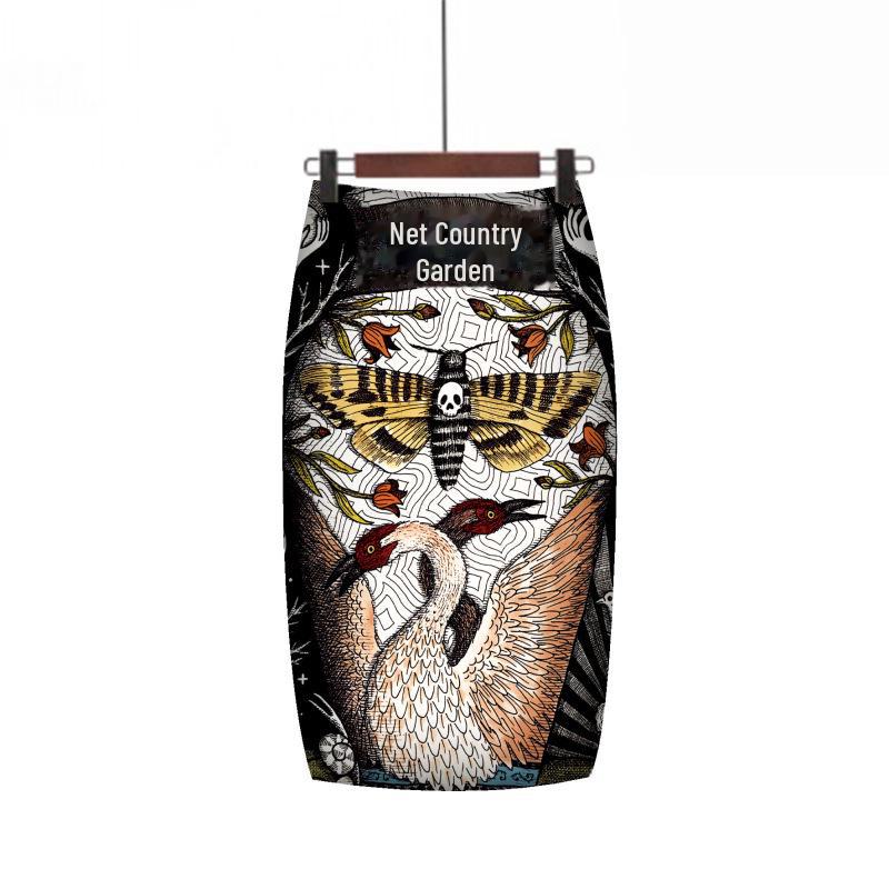 

Женская юбка средней длины с цифровой печатью — стильно и модно XX Large