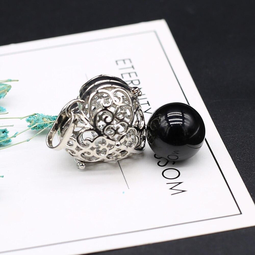 Hi New Necklace Pendant Natural Stone Heart-Shaped Cage Pendant For Jewelry Making DIY Necklace Bracelet Gift Jewelry Accessory