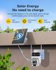 Cross-border UBOX-20X Dual Lens Solar Camera with 6MP Zoom, Remote HD, and Low Power Monitoring