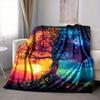 1Pc Tree Life Moonlit Harmony Blanket Soft And Comfortable Casual Warm Camping Travel Christmas Halloween Xmas Gift M924653