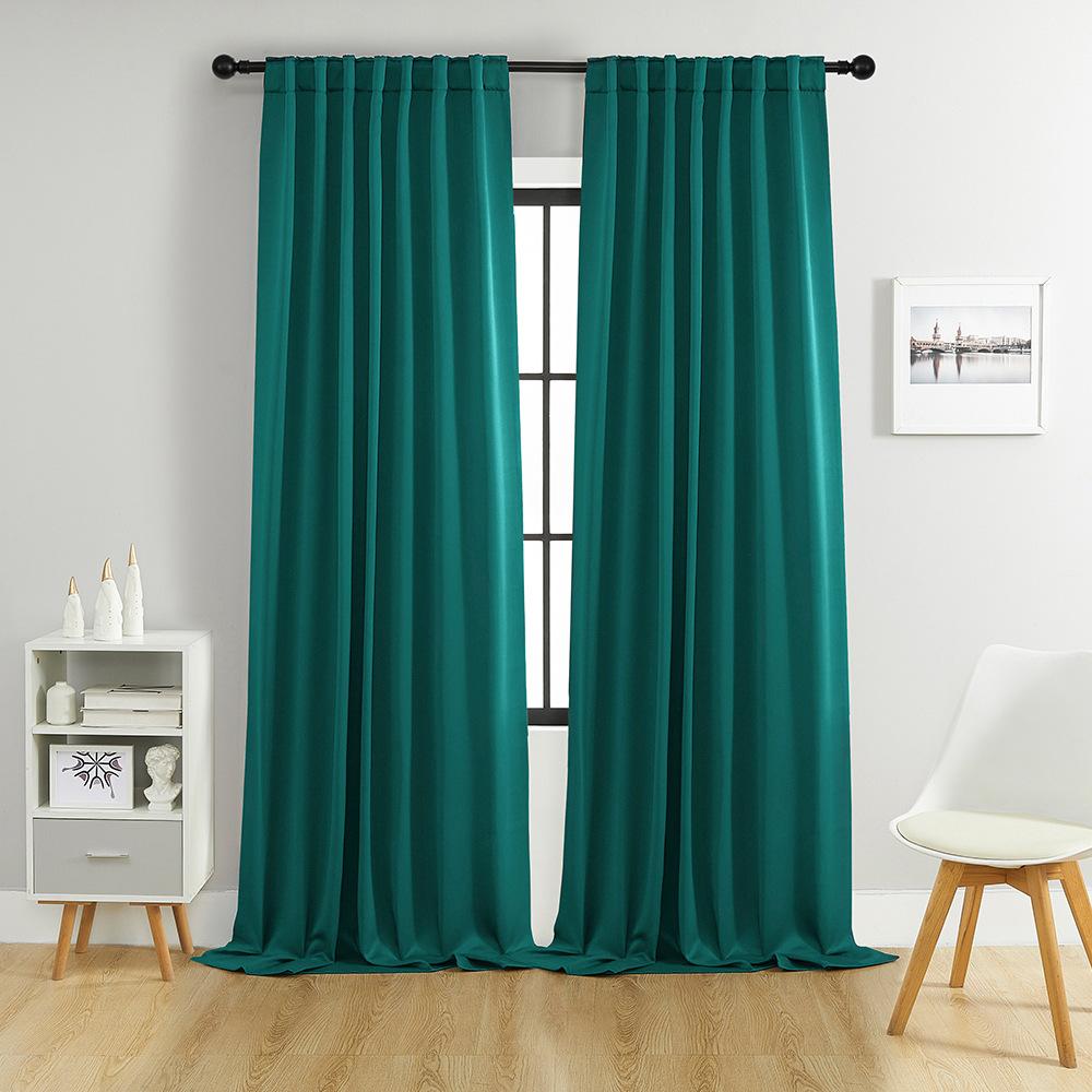 Blackout Curtain Rod Bag Dark Loop Rod Curtain