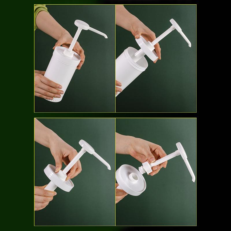 10/15/20/30Cc Liquid Dispenser Coffee Syrup Bee Drip Bottle With Hydraulic Pump And Nozzle Head Kitchen Honey Jar Container