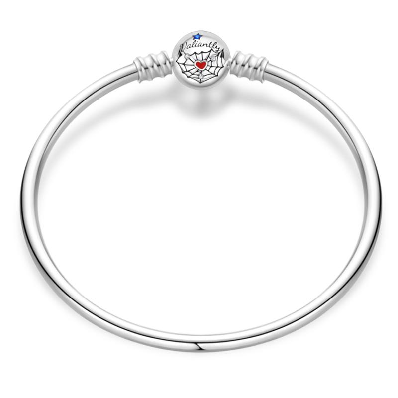 

17-20 см 925 серебряные браслеты для женщин звезда луна бабочка кошка коготь лотос золотая корона браслеты подходят DIY подвески ювелирные изделия 20cm