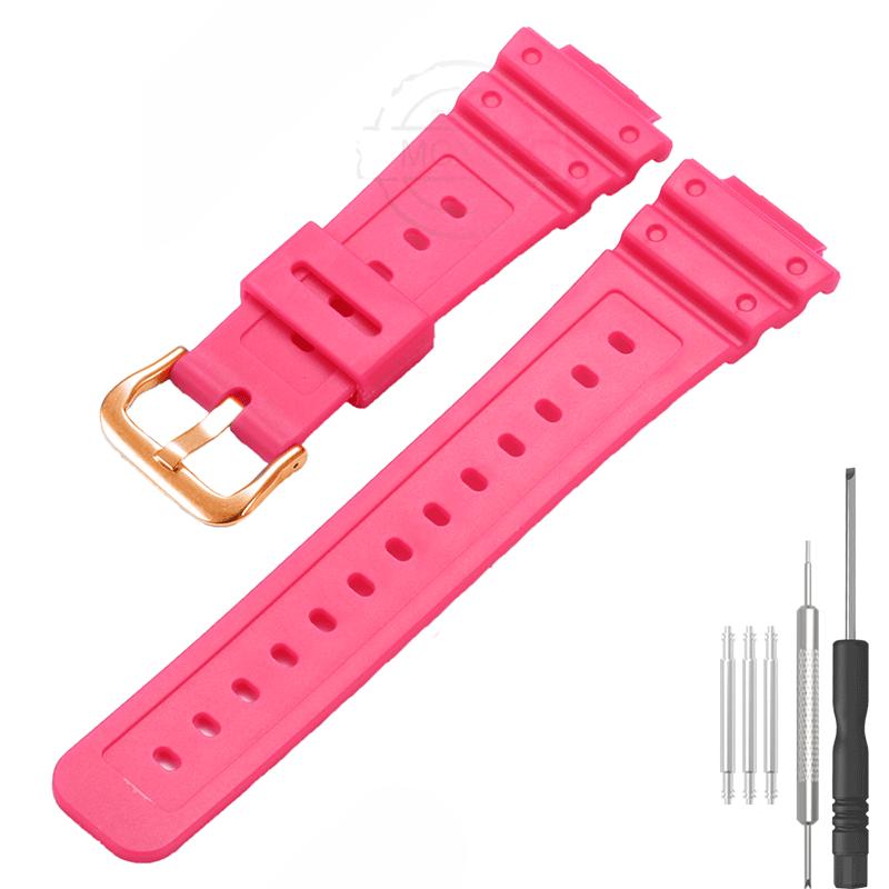 16mm Resin Strap Suitable For Casio DW-5900 DW-6900 5600E GW-M5610 Band Bracelet Pin Buckle Accessories
