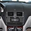 Carbon Fiber Refit Car Interior Stickers Air Conditioning CD Control Panel Decal Covers For Mercedes C Class W204