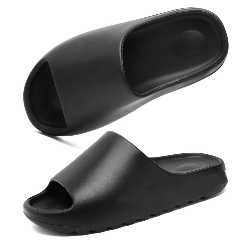 Kidmi Men Slippers Fashion Brand Men Shoes Summer EVA Flat Sandals Outdoor Nonslip Beach Slippers Casual Light Cloud Slippers