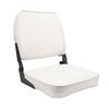 Folding Boat Seat with Backrest Comfortable Foam Padding Low Back Boat Chair for Canoe Pontoon Boat 19x16x14in